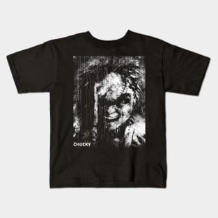 Chucky in the rain Kids T-Shirt